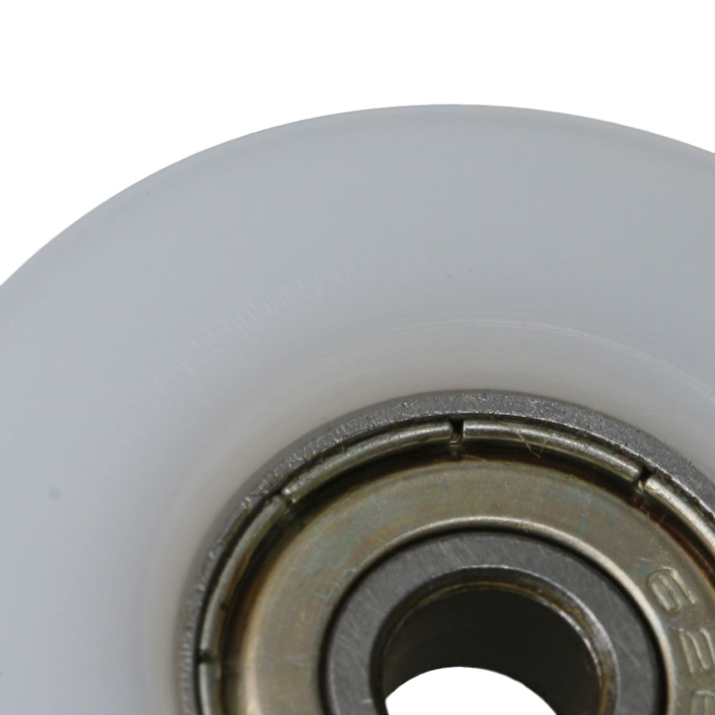 BQLZR 6.5x35.5x9mm White Nylon Round Pulle U-shaped Bearings Track Roller Bearing for Furniture Hardware Accessories Pack of 2