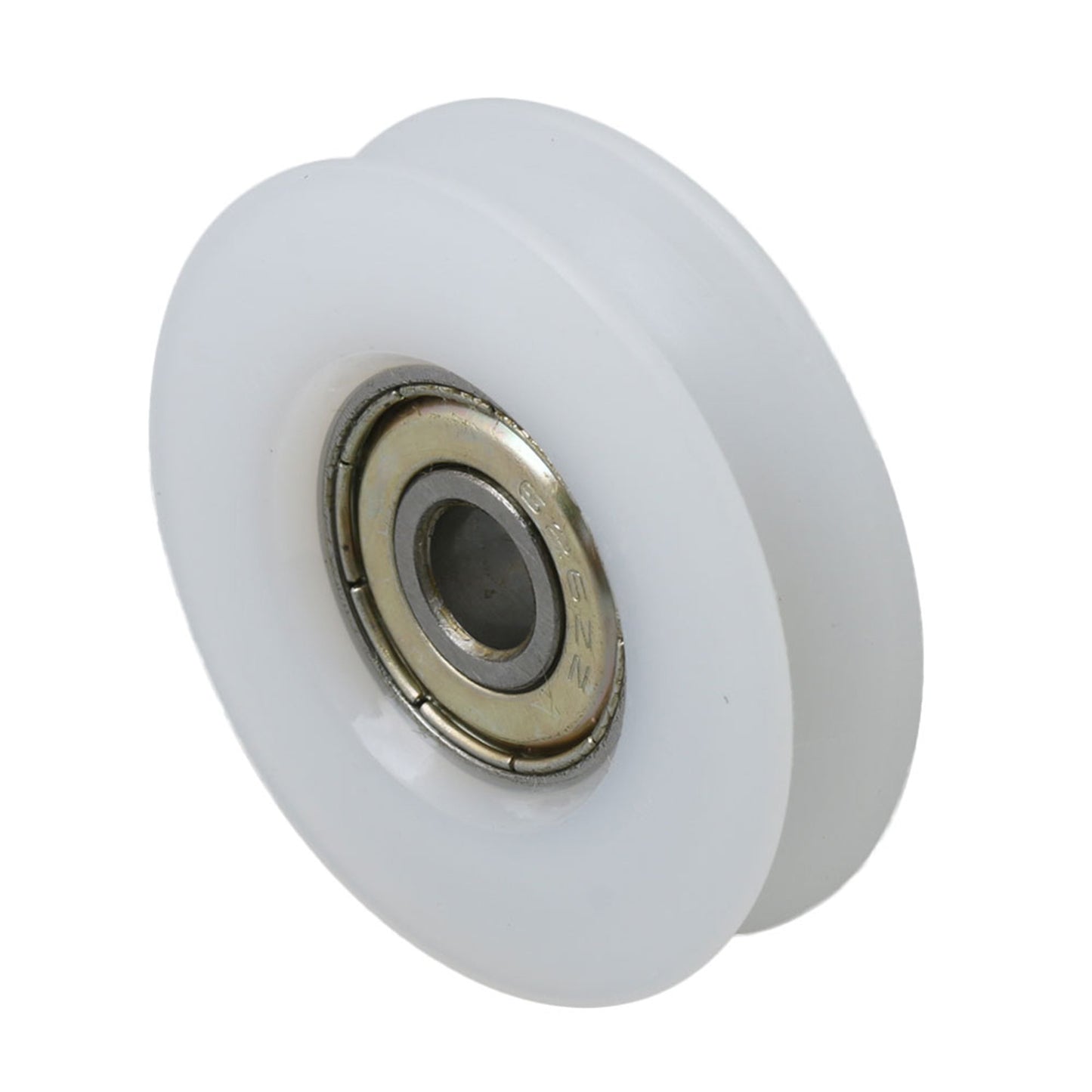 BQLZR 6.5x35.5x9mm White Nylon Round Pulle U-shaped Bearings Track Roller Bearing for Furniture Hardware Accessories Pack of 2
