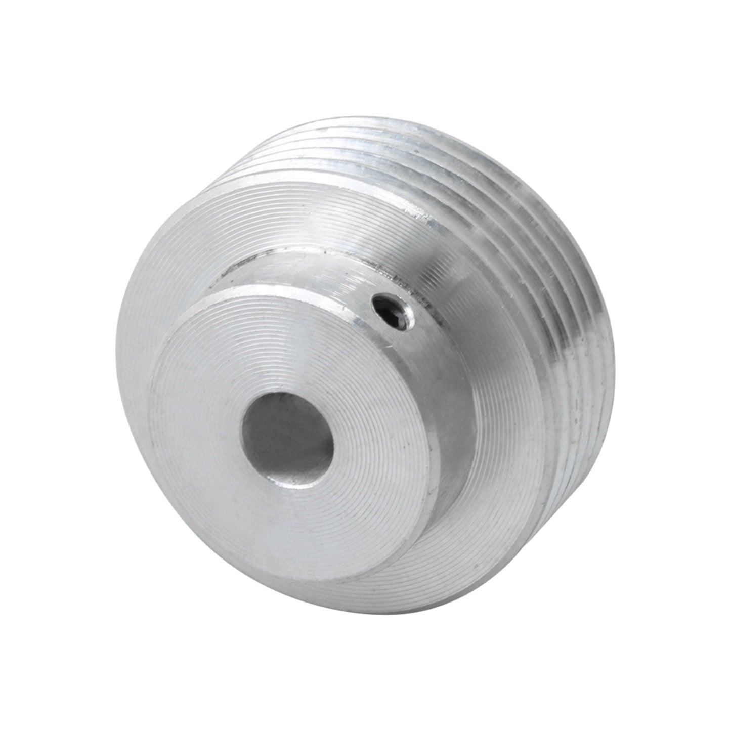 BQLZR 40mm Diameter 8mm Bore Silver Machine Power Tool Accessories Multi Wedge Belt Pulley Fitting for V-Belt