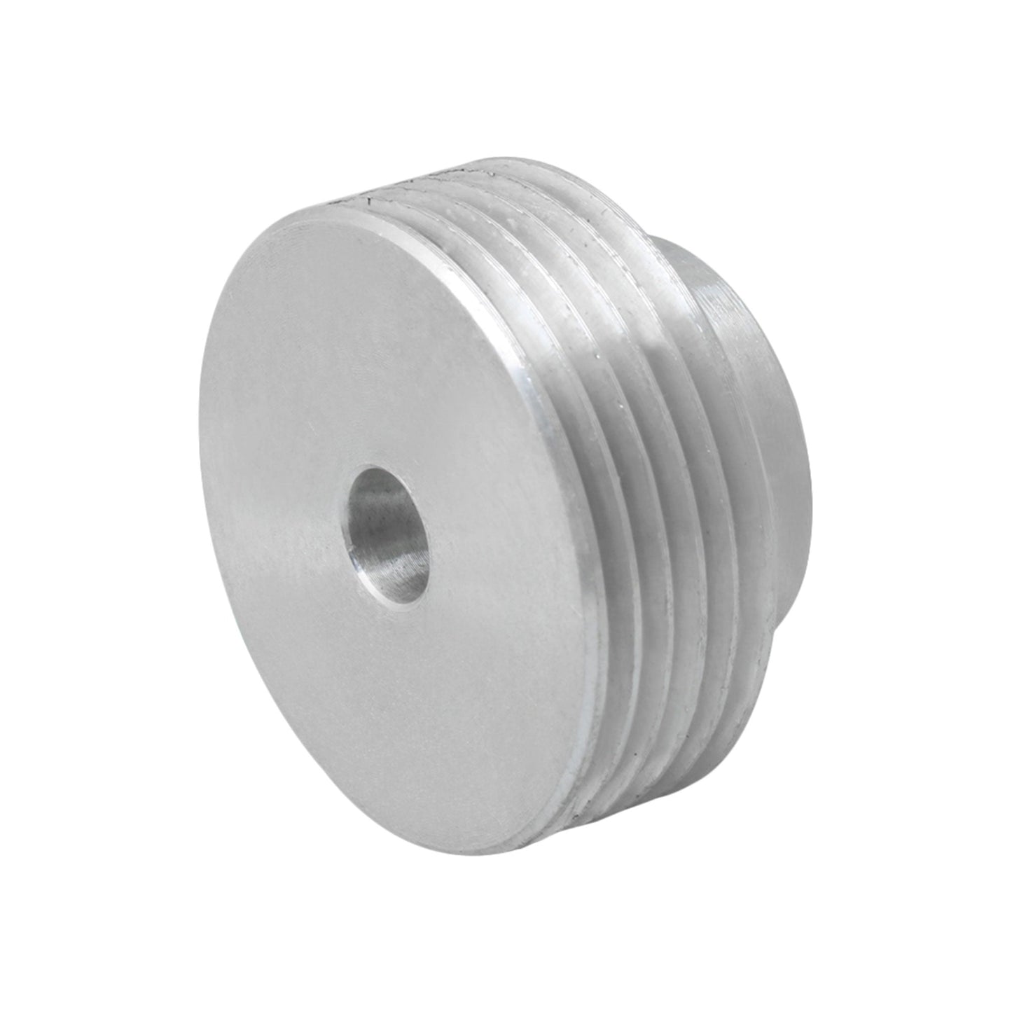 BQLZR 40mm Diameter 8mm Bore Silver Machine Power Tool Accessories Multi Wedge Belt Pulley Fitting for V-Belt