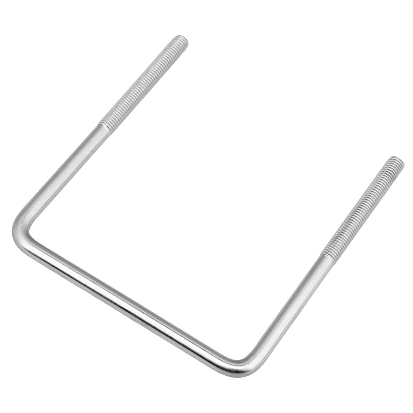 BQLZR 304 Stainless Steel Square U-Shaped Bolt M8x105x130mm Fixed Axle Parts Sliver
