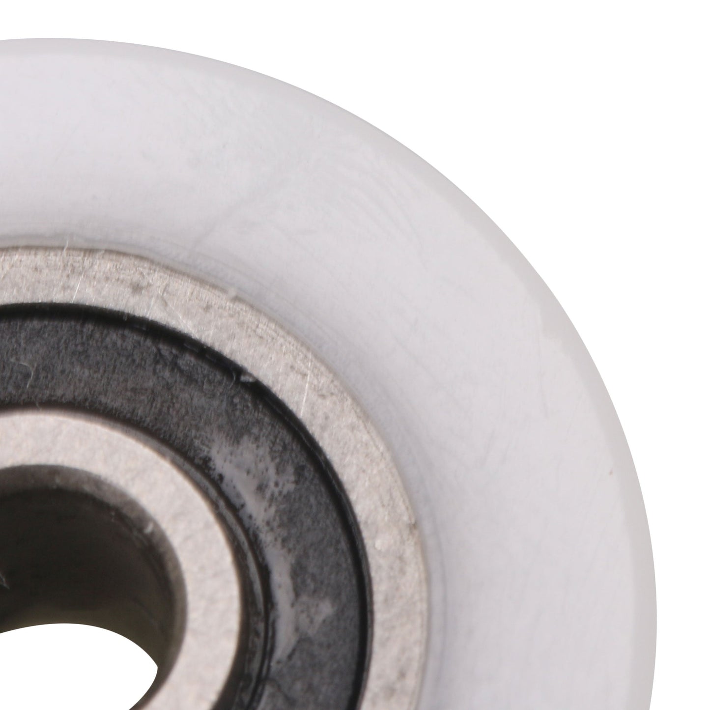 BQLZR Bearing Round U-Groove Nylon Pulley Wheel for Bathroom Closet Door Pack of 4