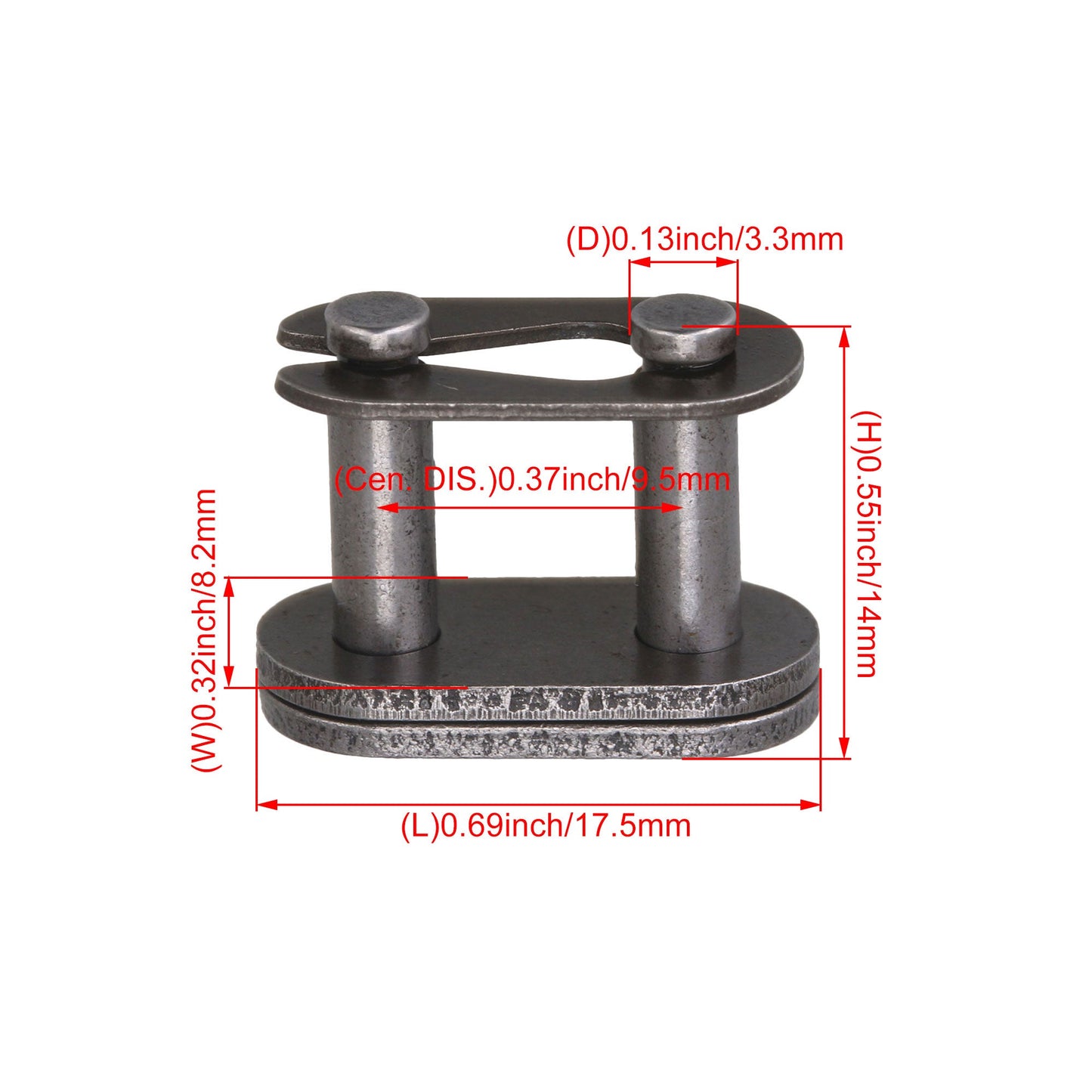 BQLZR Roller Chain Connecting Links Single Row 06B Chain Link Replacement Pack of 10