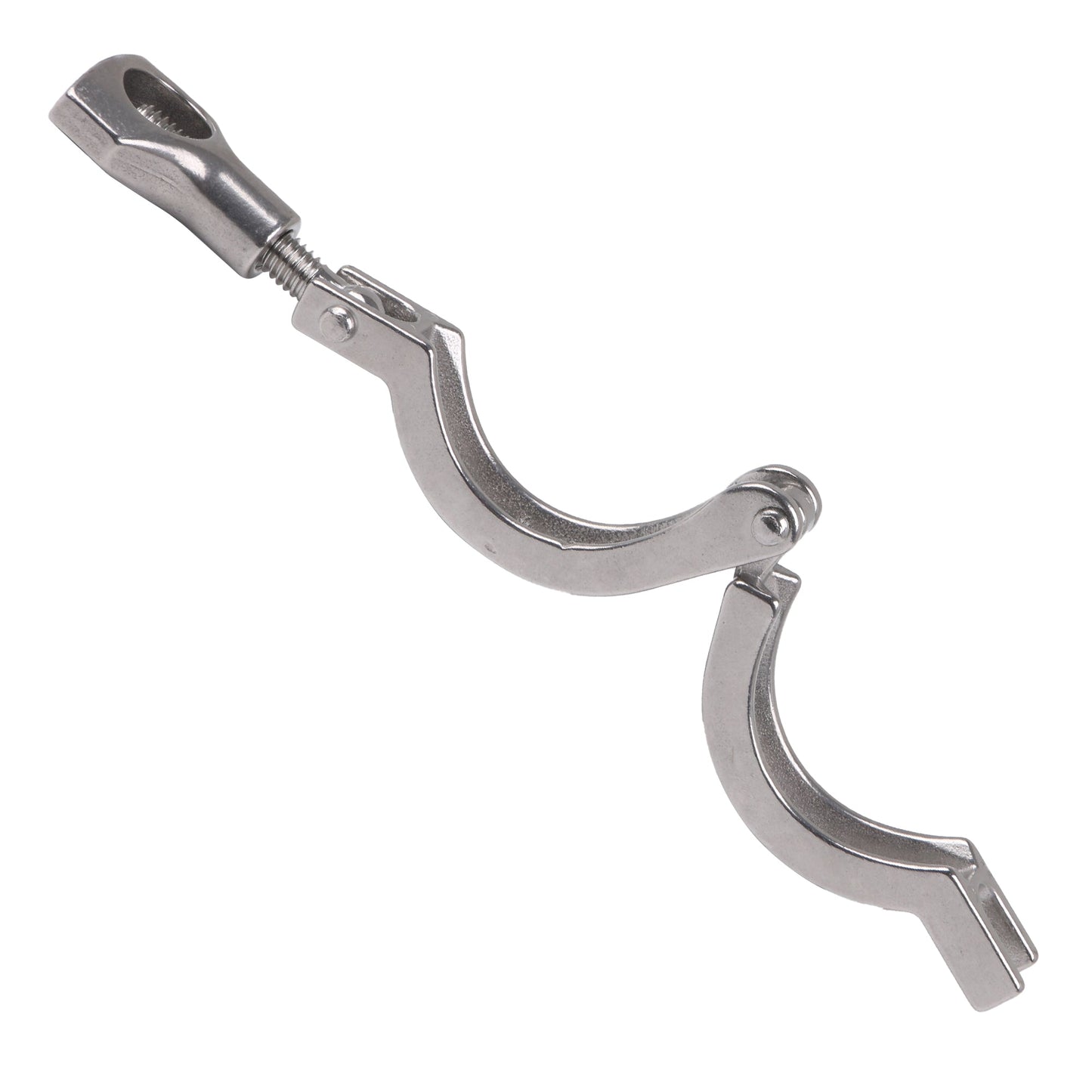 BQLZR Stainless Steel 304 Single Pin Tri Clamp for 1.5inch Tube with Gasket Pack of 2