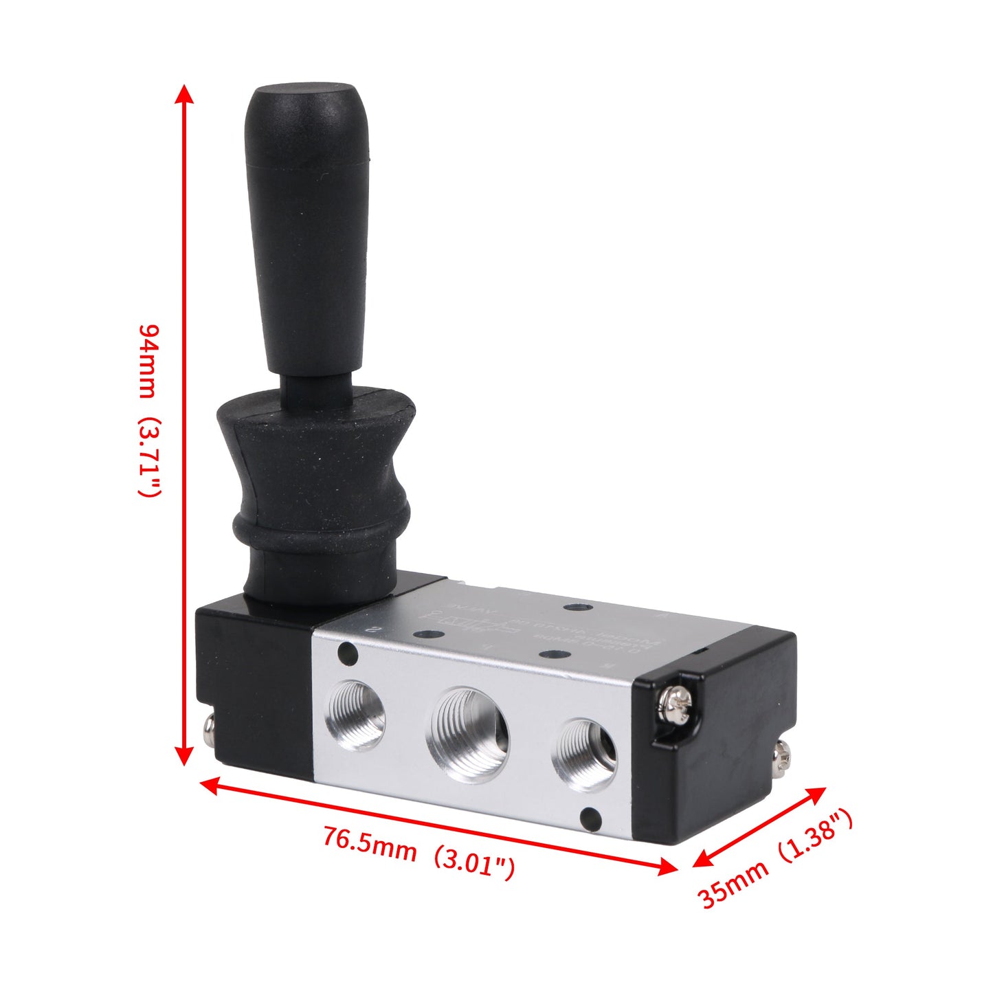 BQLZR Manual Control Pneumatic Valve 1/4inch 5 Way 2 Postion Replacement for 4H210-08
