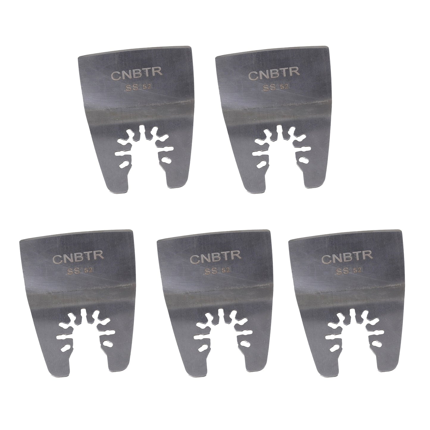 BQLZR Stainless Steel Oscillating Multi Tool Rigid Scraper for Grout Removal Pack of 5
