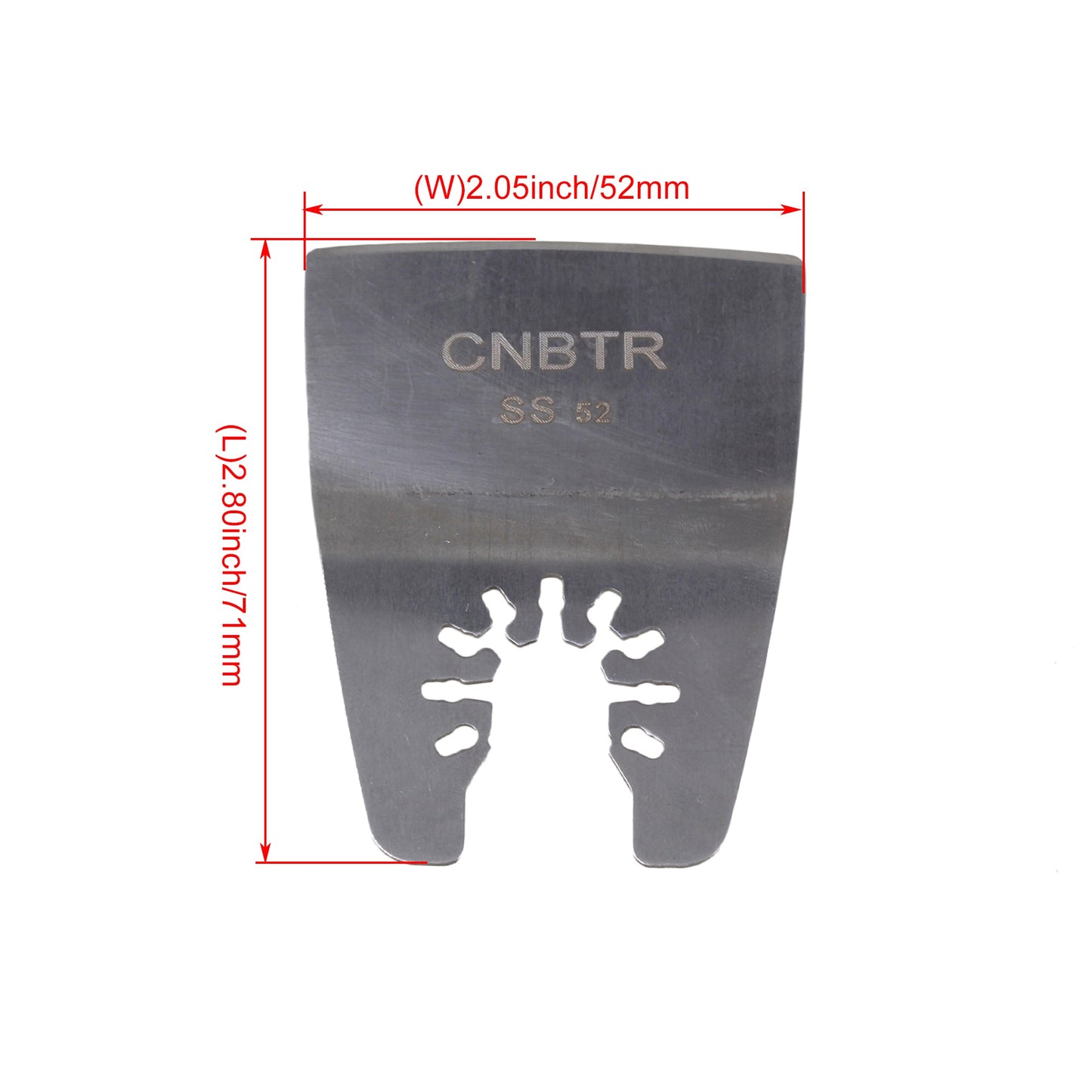 BQLZR Stainless Steel Oscillating Multi Tool Rigid Scraper for Grout Removal Pack of 5