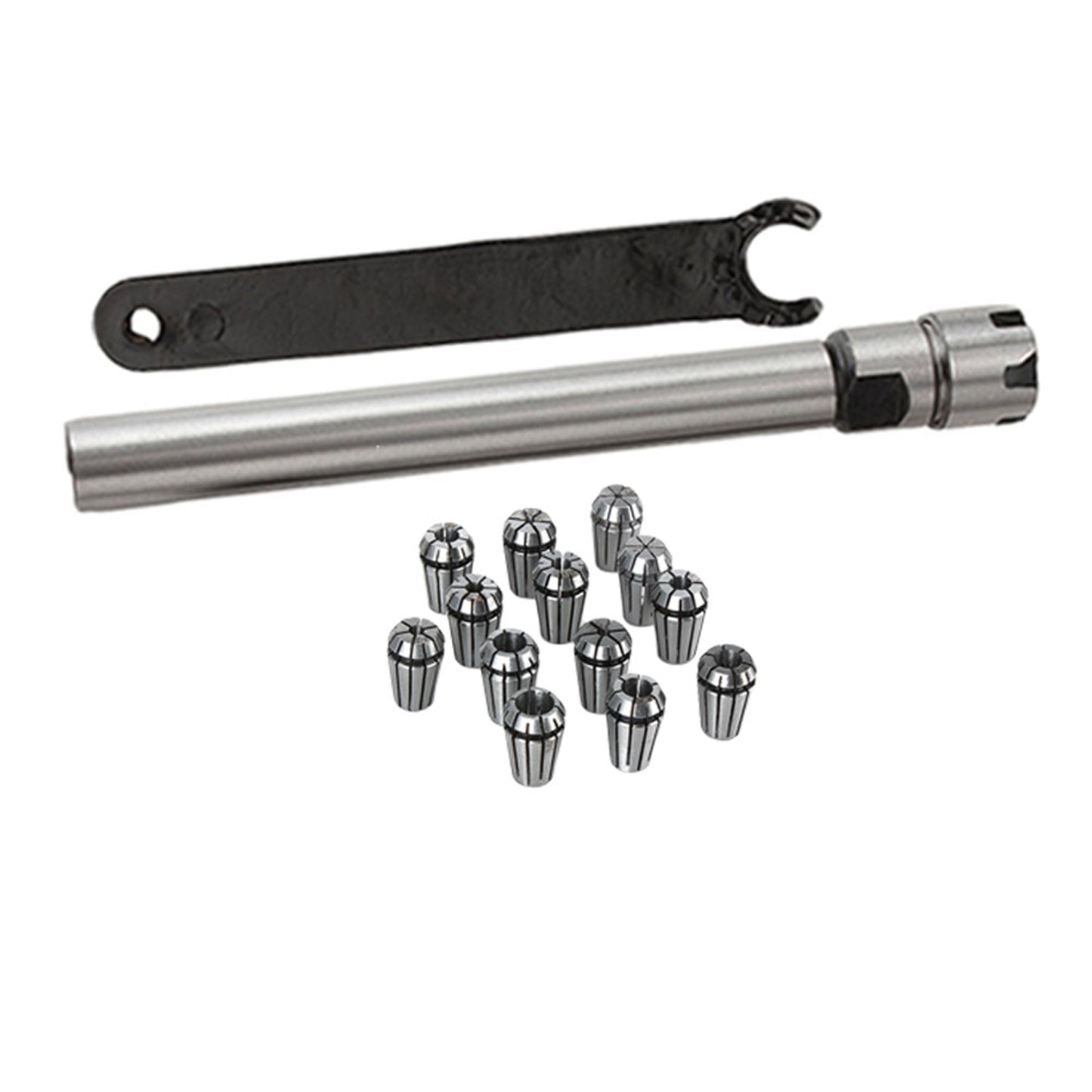 BQLZR ER11 Spring Collet Steel & CNC C12-ER11M-100L Straight Shank Chuck Pack of 15