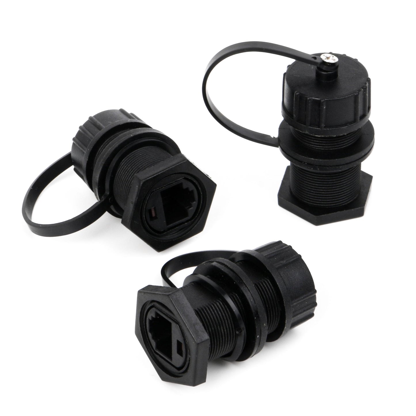 BQLZR Panel Mounting RJ45 M20 Connector with Shielded 12V 1.69x1.06inch IP68 Pack of 50