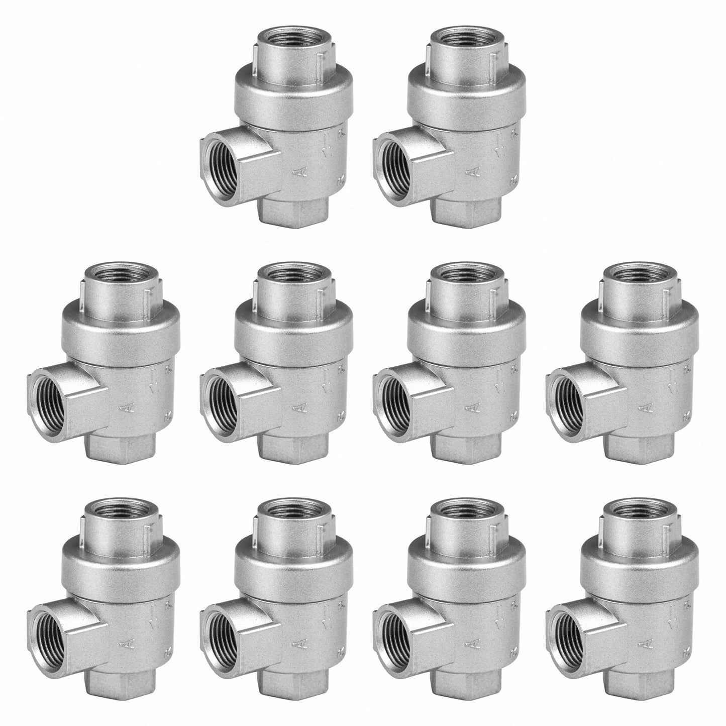 BQLZR Quick Exhaust Valve 1/2 Bspt Thread Pipe Fittings Air Connector Tools Pack of 10