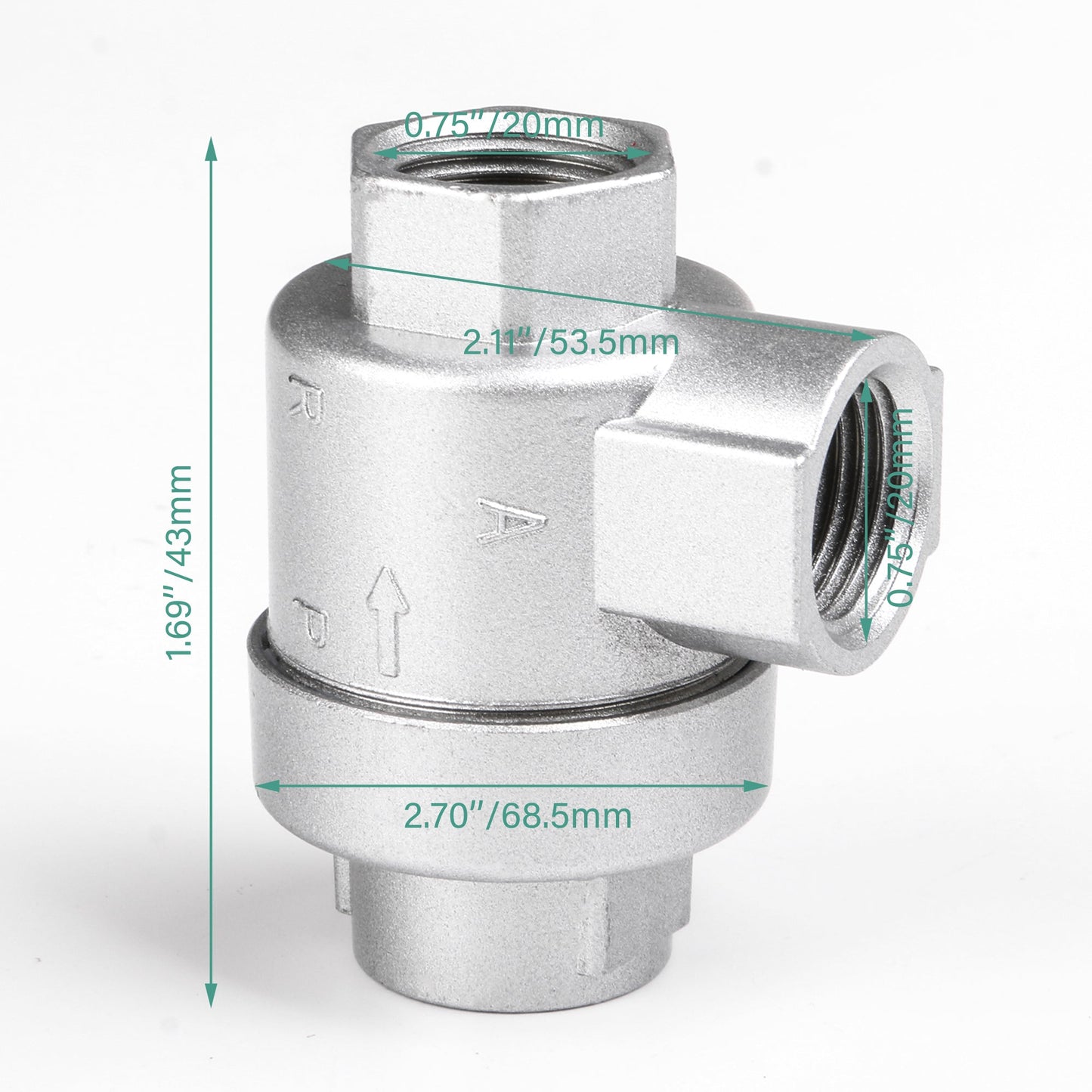 BQLZR Quick Exhaust Valve 1/2 Bspt Thread Pipe Fittings Air Connector Tools Pack of 10