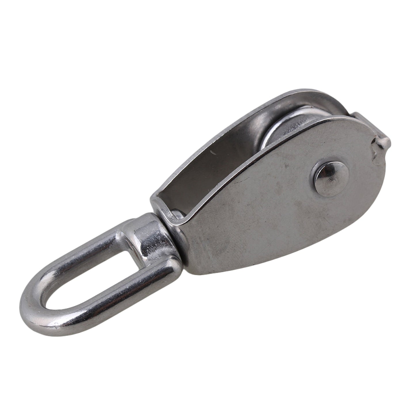 BQLZR Stainless Steel Single Wheel Pulleys Blocks DIY Lifting M20 Silver Pack of 10