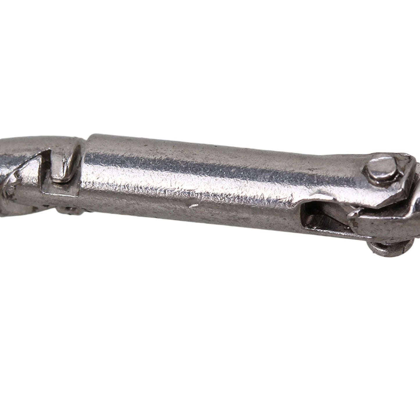 BQLZR 40x19.5x5.6mm Stainless Steel Spring Snap Hook for Wire Rope Link Pack of 10
