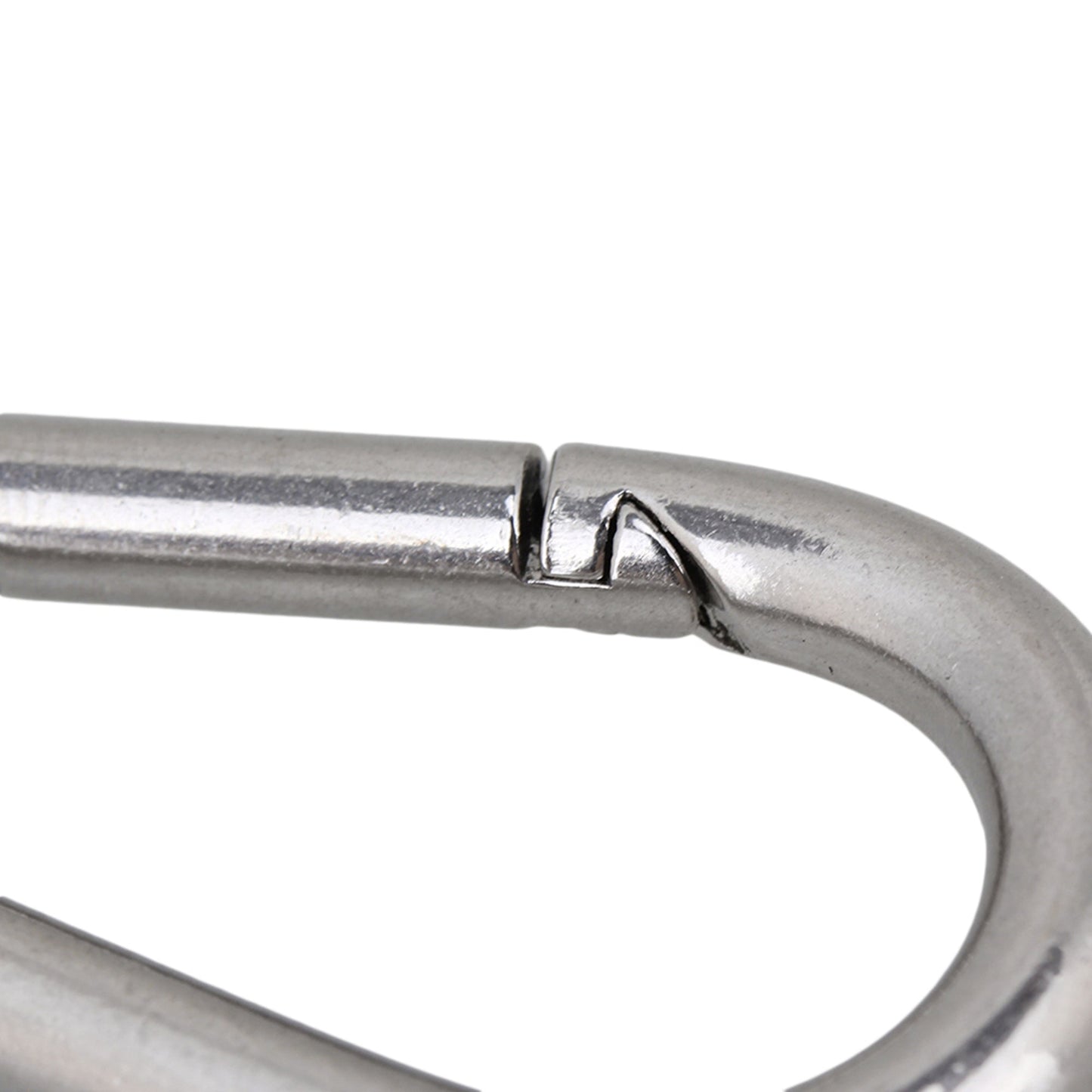 BQLZR 51.7x25x6.3mm Stainless Steel Spring Snap Hook for Wire Rope Link Pack of 100