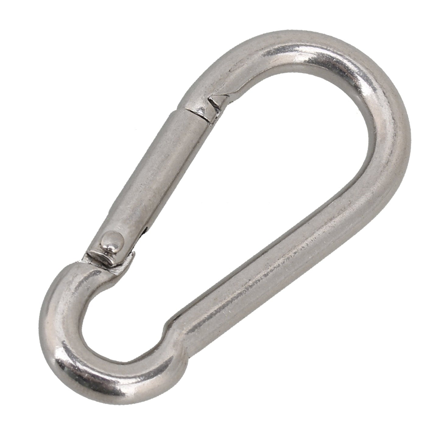 BQLZR 51.7x25x6.3mm Stainless Steel Spring Snap Hook for Wire Rope Link Pack of 100