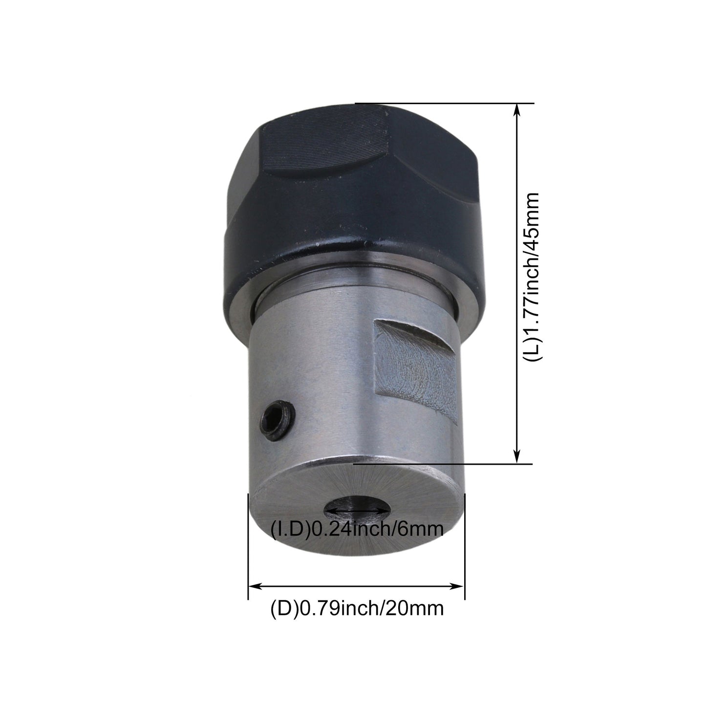 BQLZR ER16A 6mm Motor Shaft Collet Chuck Holder Tool CNC Lathe Milling Part and 10Pcs Spring Collet Set Kit