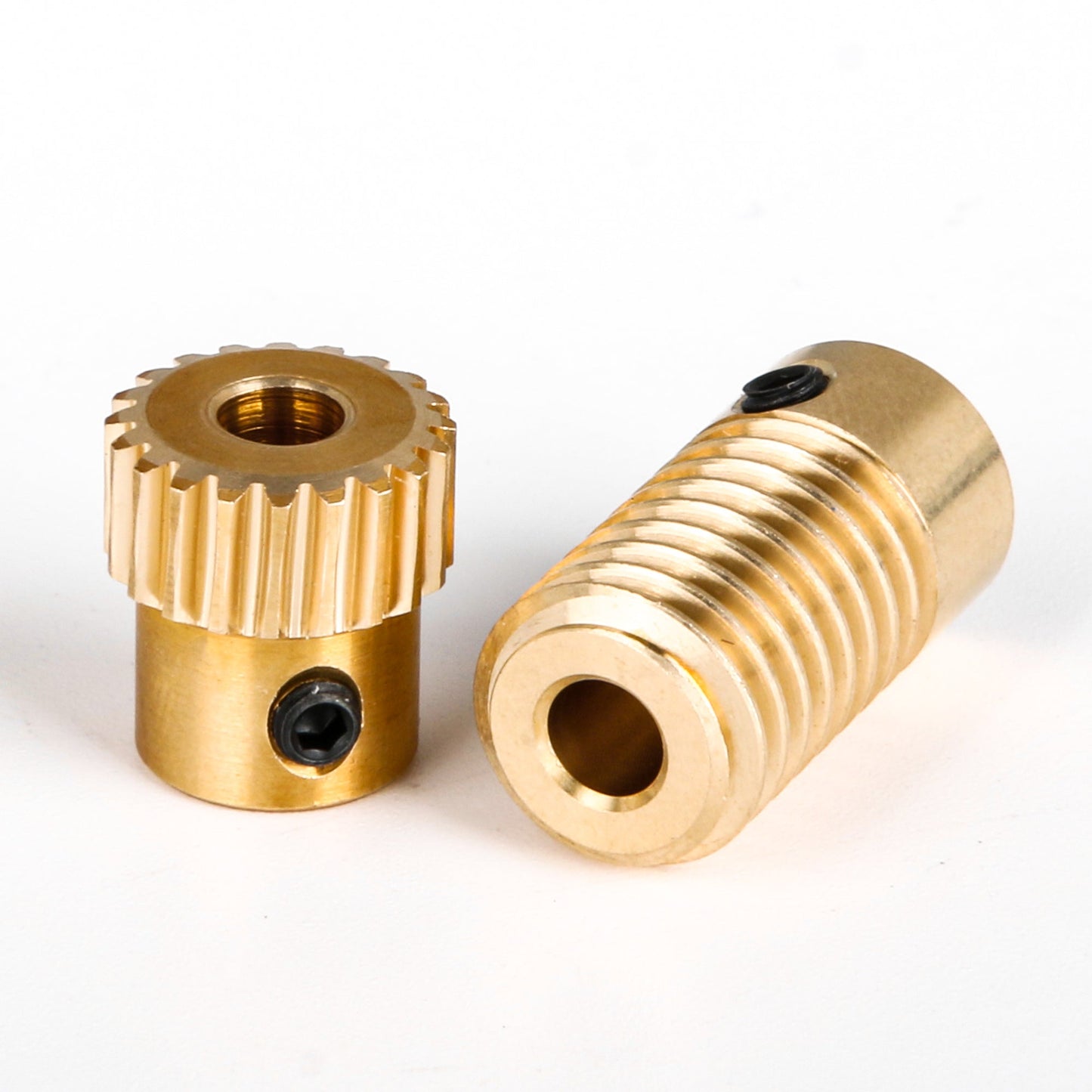 BQLZR 0.5Modulus Brass Gear Shaft with 20T Wheel Screw 4mm Hole Industrial Accessories