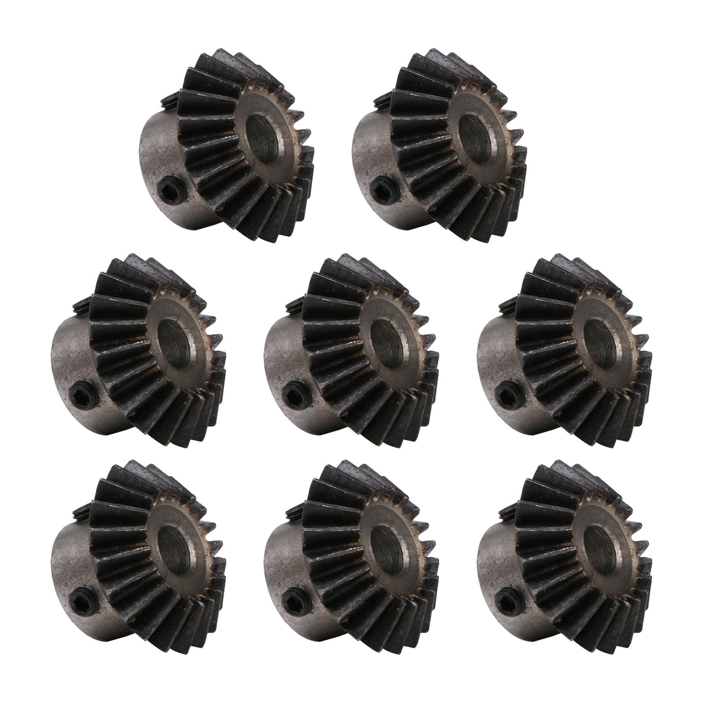 BQLZR Metal Bevel Driver Gear Wheel 1.5 Modulus 20 T 0.31inch Dia for DIY Motor Pack of 8