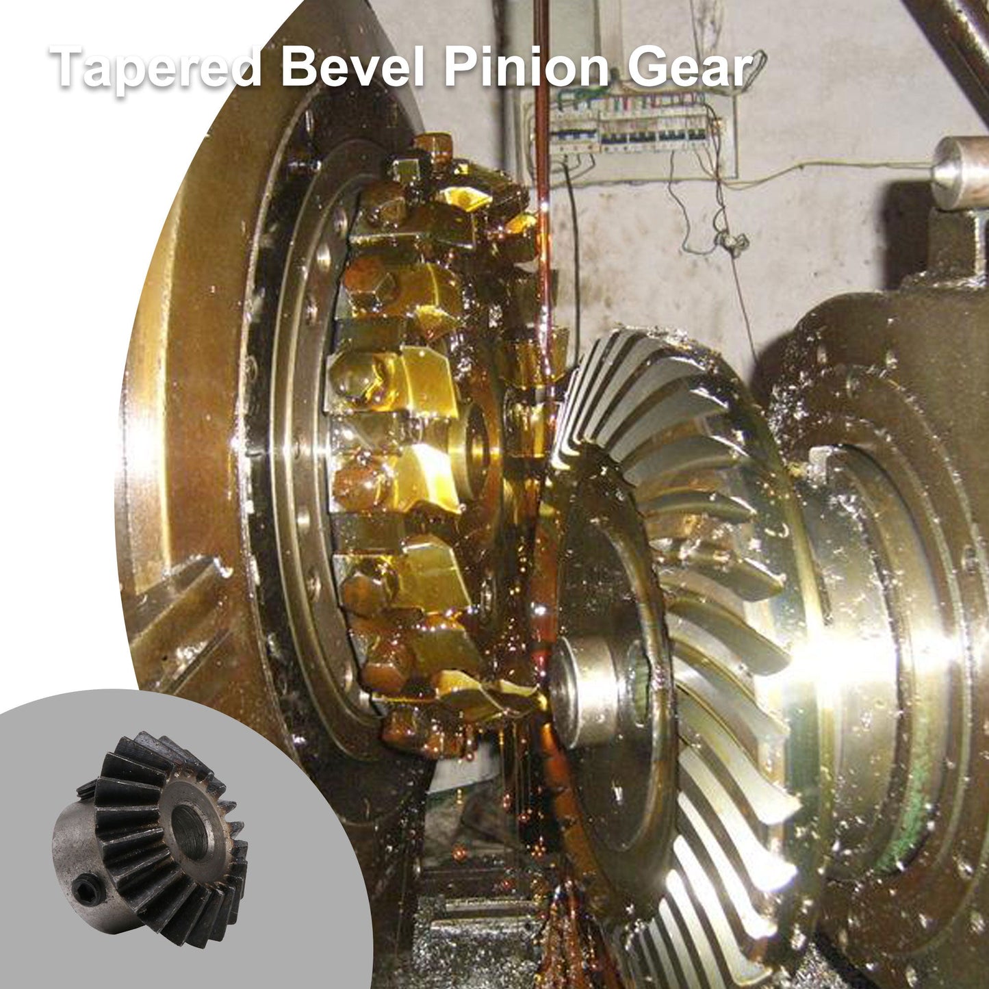 BQLZR Metal Bevel Driver Gear Wheel 1.5 Modulus 20 T 0.31inch Dia for DIY Motor Pack of 8