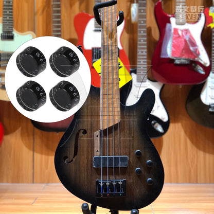 BQLZR 1 Set of 4 Black Speed Control Knob For Vintage Electric Guitar