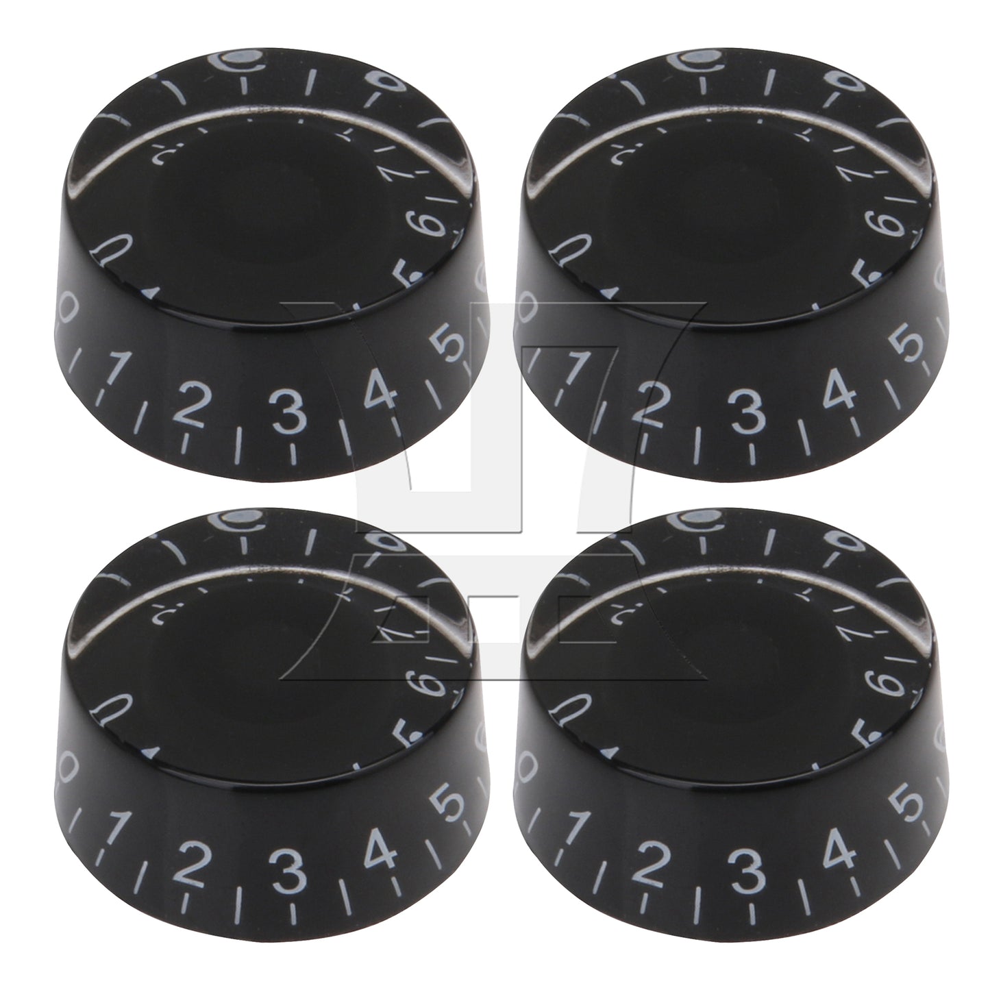 BQLZR 1 Set of 4 Black Speed Control Knob For Vintage Electric Guitar