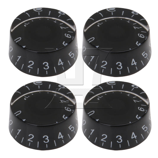 BQLZR 1 Set of 4 Black Speed Control Knob For Vintage Electric Guitar