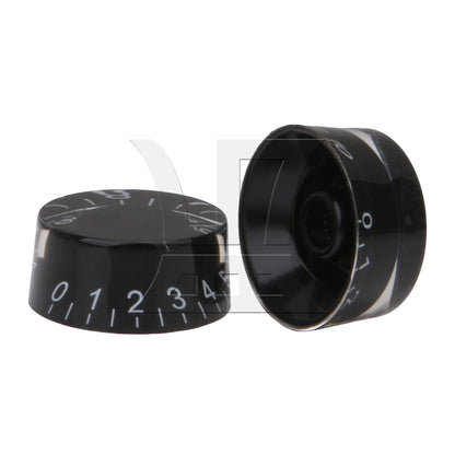 BQLZR 1 Set of 4 Black Speed Control Knob For Vintage Electric Guitar