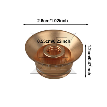 BQLZR 4 x Top Hat Speed Control Knobs For Electric Guitar GOLD