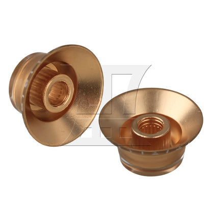 BQLZR 4 x Top Hat Speed Control Knobs For Electric Guitar GOLD
