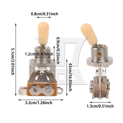 BQLZR Chrome 3- Position Guitar Pickup Toggle Switch Guitar Parts