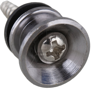 BQLZR Chrome Strap Lock For Electric Acoustic Guitar Bass