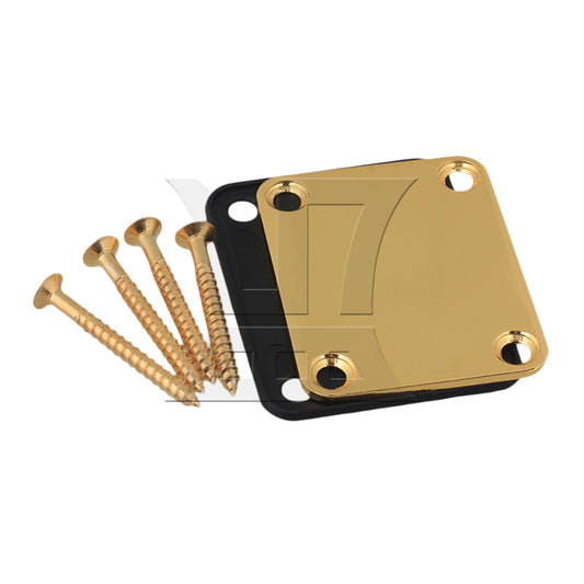 Gold Neck Plate Set w/ Screw for Guitar