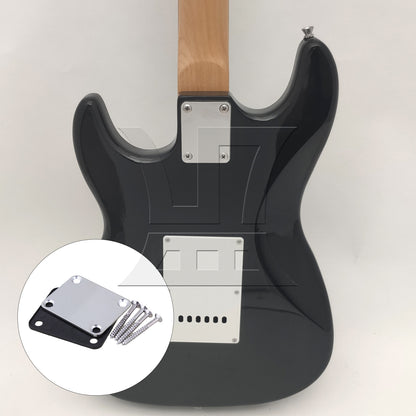 BQLZR Chrome Neck Plate Kit w/ Screw For Guitar