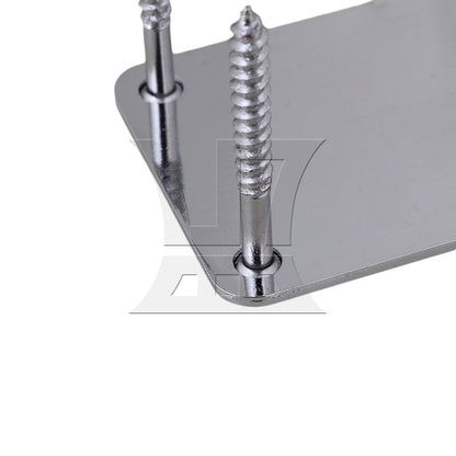 BQLZR Chrome Neck Plate Kit w/ Screw For Guitar