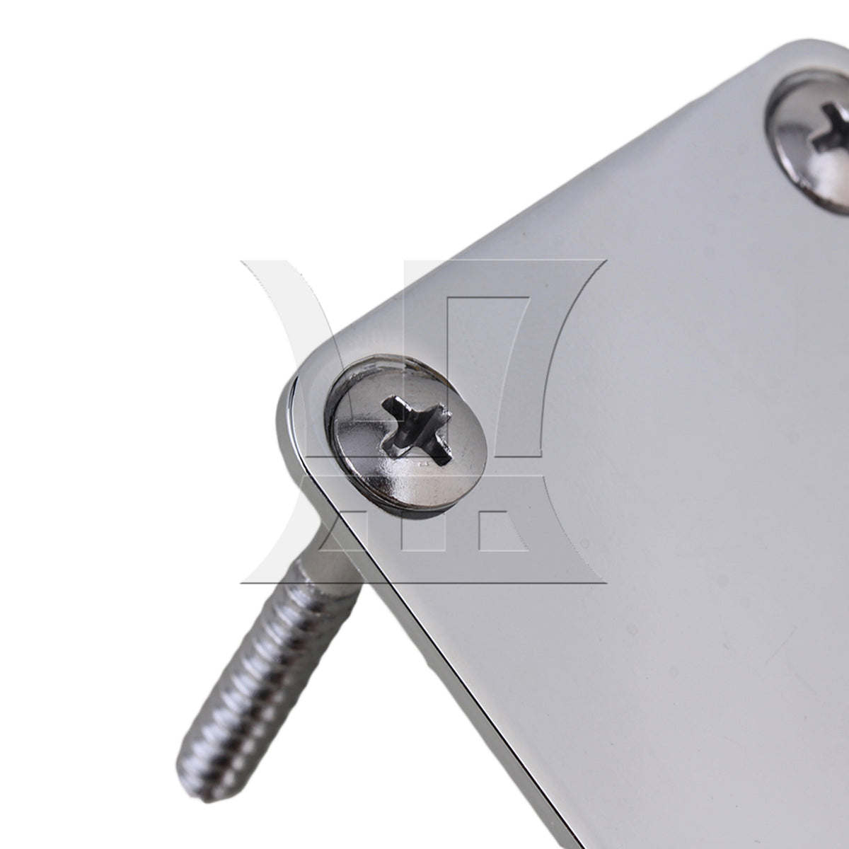 BQLZR Chrome Neck Plate Kit w/ Screw For Guitar