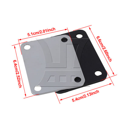 BQLZR Chrome Neck Plate Kit w/ Screw For Guitar