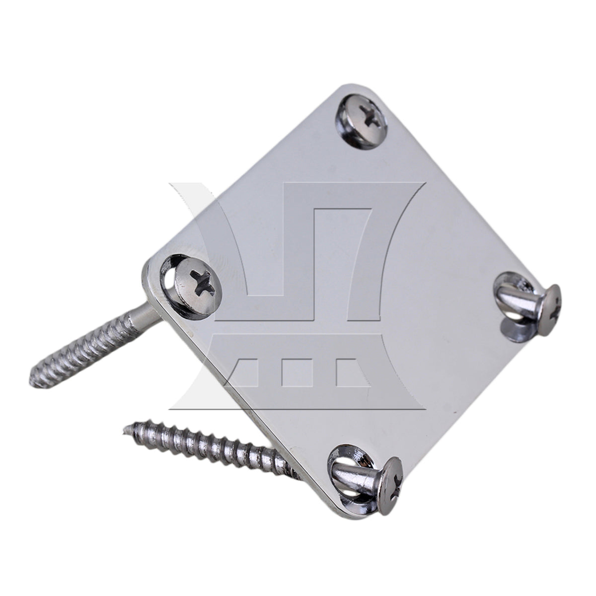 BQLZR Chrome Neck Plate Kit w/ Screw For Guitar