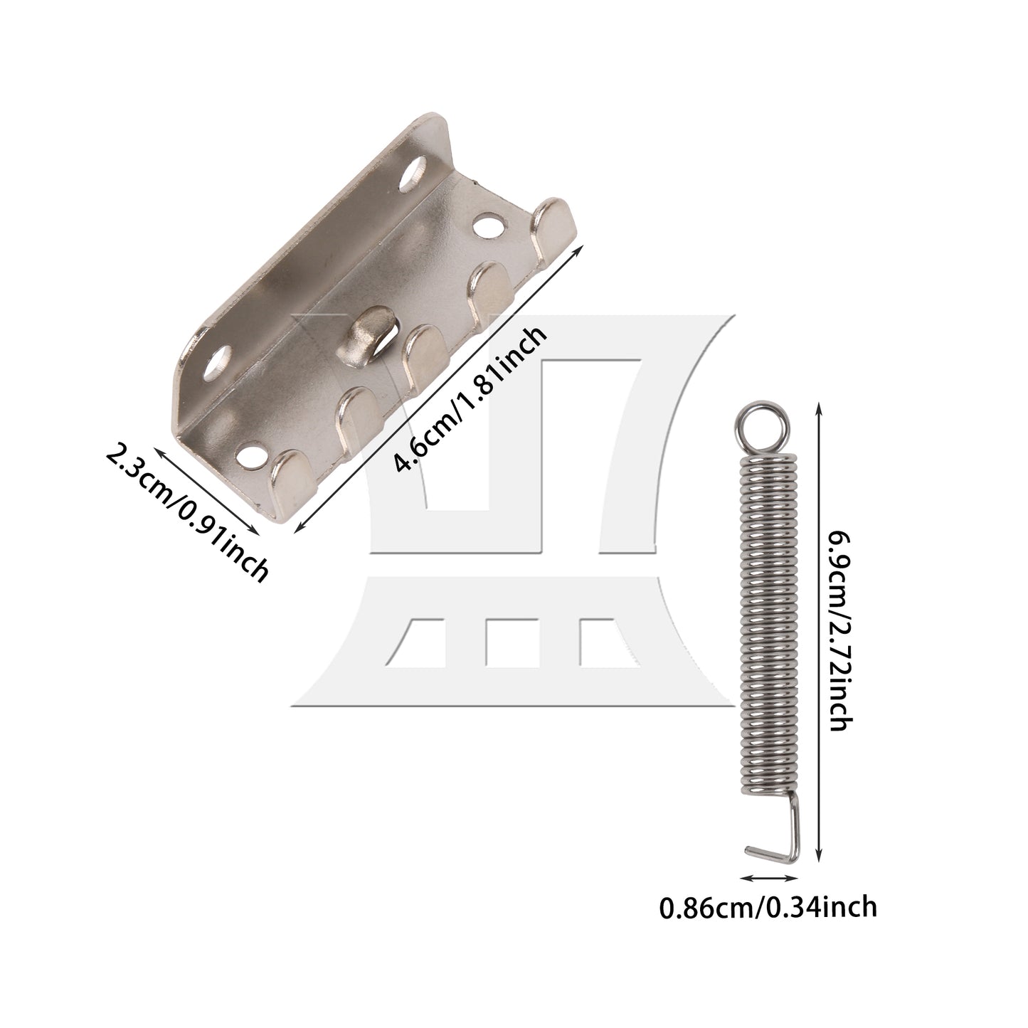 BQLZR 1Set of Tremolo Claw W/ Spring Screw for Guitar
