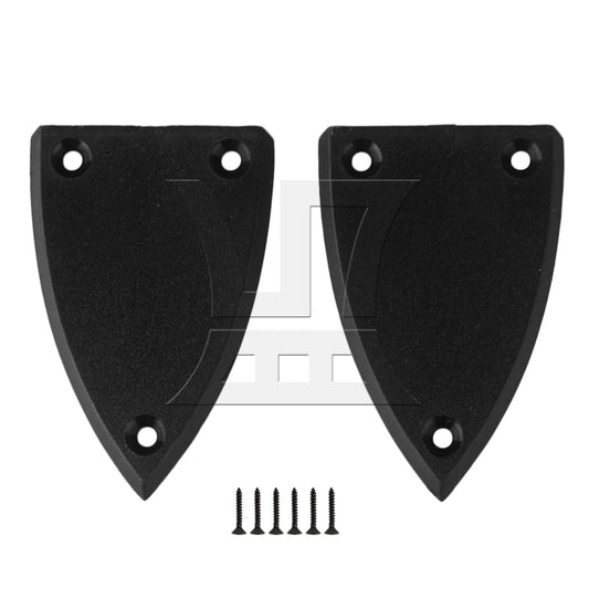 2Pieces BLACK 1 layer Triangle TRUSS ROD COVER FOR GUITAR