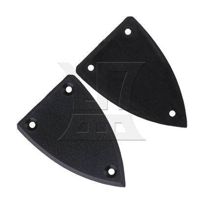 2Pieces BLACK 1 layer Triangle TRUSS ROD COVER FOR GUITAR
