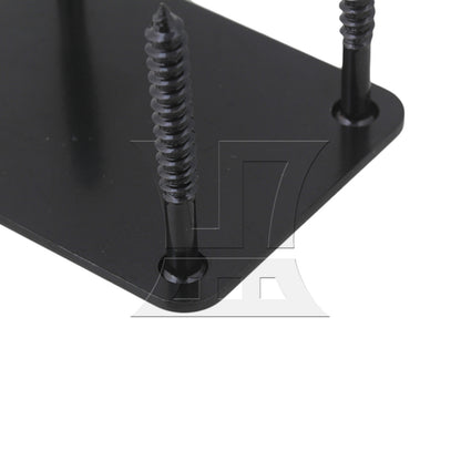 BQLZR Black Neck Plate w/ Screw For Electric Guitar