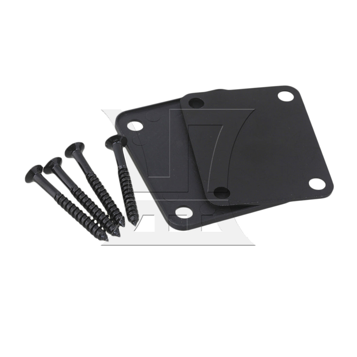BQLZR Black Neck Plate w/ Screw For Electric Guitar