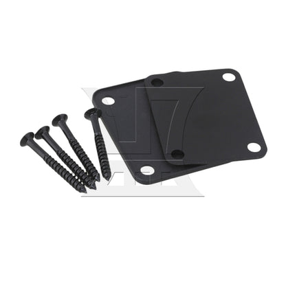 BQLZR Black Neck Plate w/ Screw For Electric Guitar