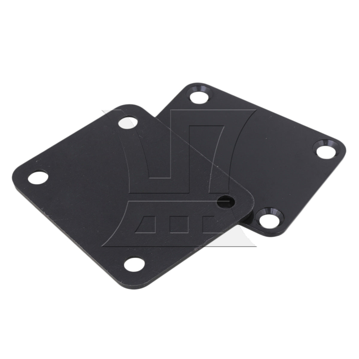 BQLZR Black Neck Plate w/ Screw For Electric Guitar