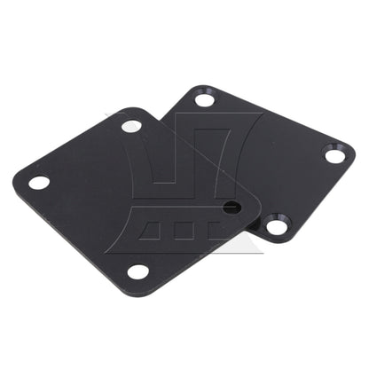 BQLZR Black Neck Plate w/ Screw For Electric Guitar