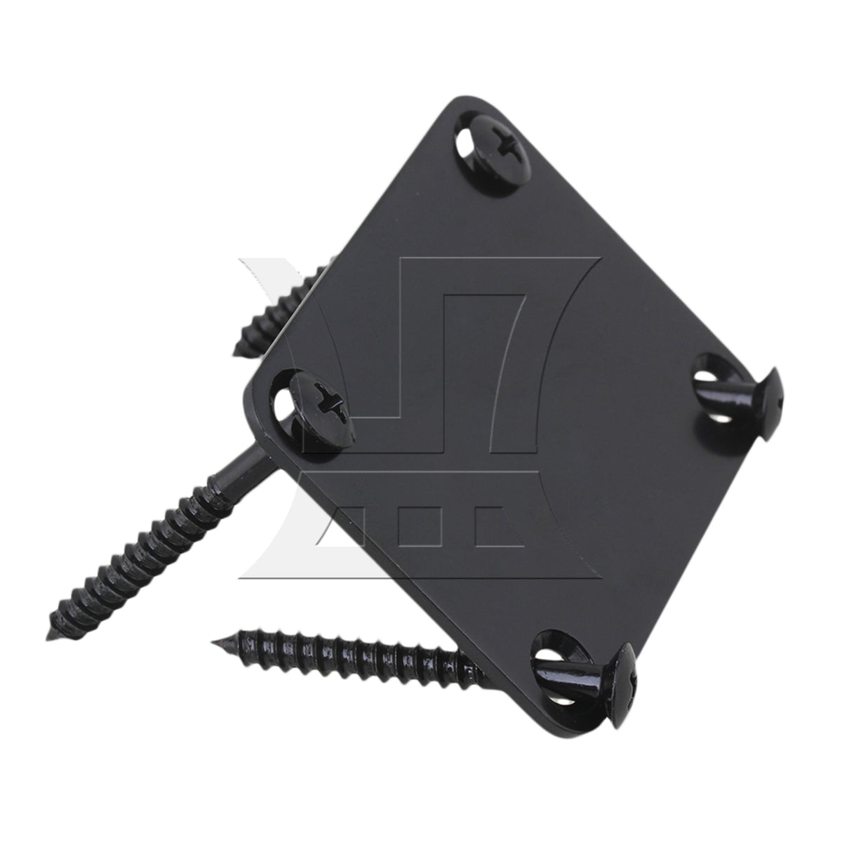 BQLZR Black Neck Plate w/ Screw For Electric Guitar