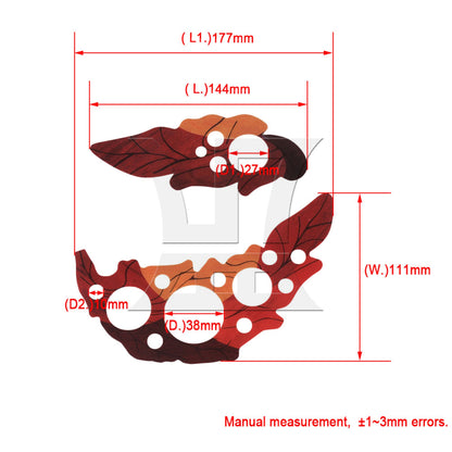 1 Pair Leaf Design Acoustic Guitar Pickguard /Grape Shape