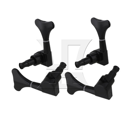 BQLZR Black 4 Right Hand Sealed BASS TUNERS Machine Heads Set