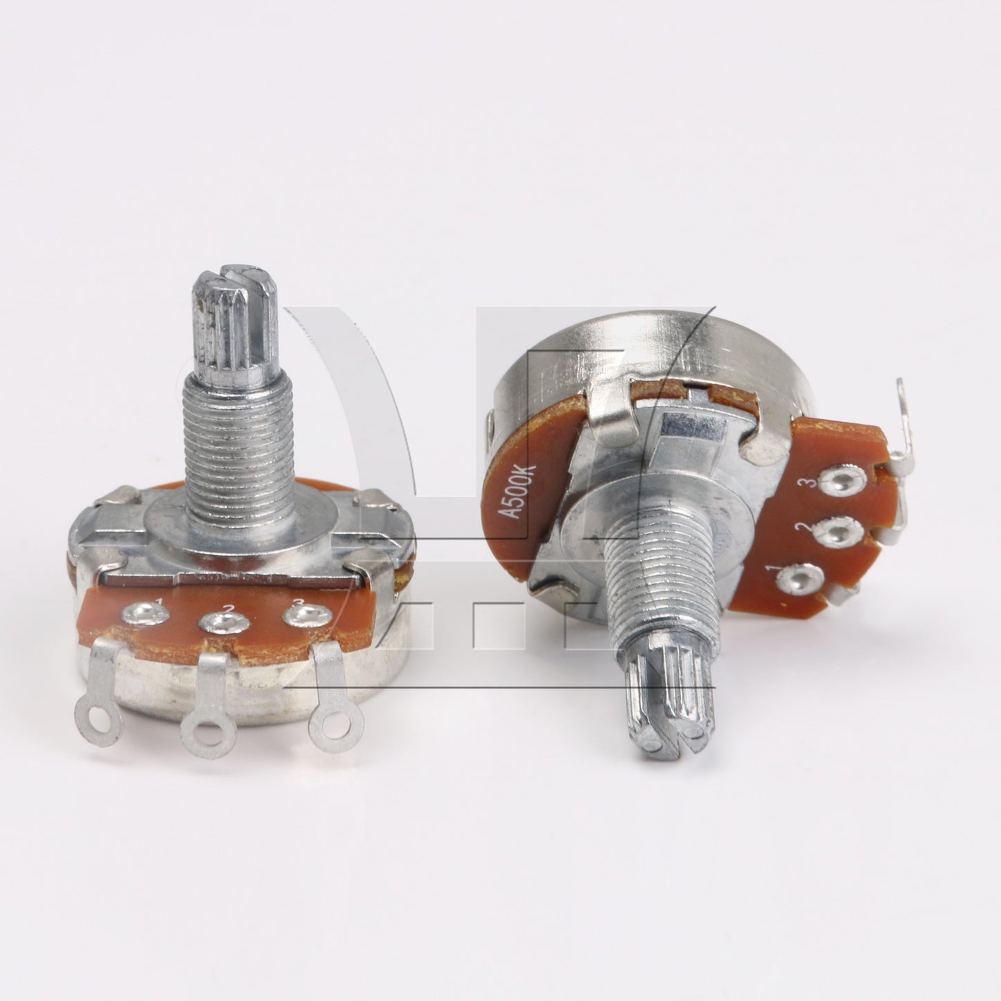 5x Guitar Potentiometer A500k 24mm Base Dia/18mm Shaft