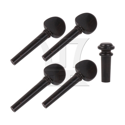 Top Model Maple wood 4/4 violin Tuning Pegs,Endpin Set